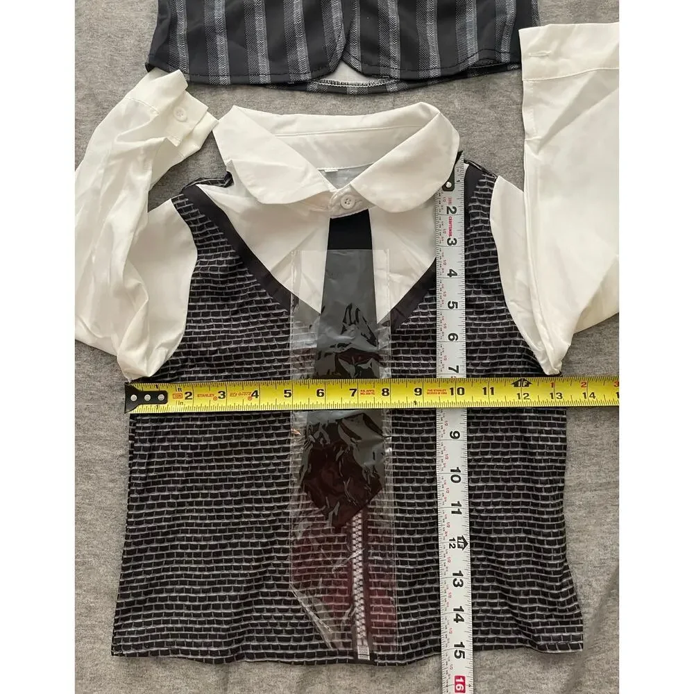 Newt Wednesday Uniform Kids Size 4-5 yrs- 110 Black White Halloween Costume